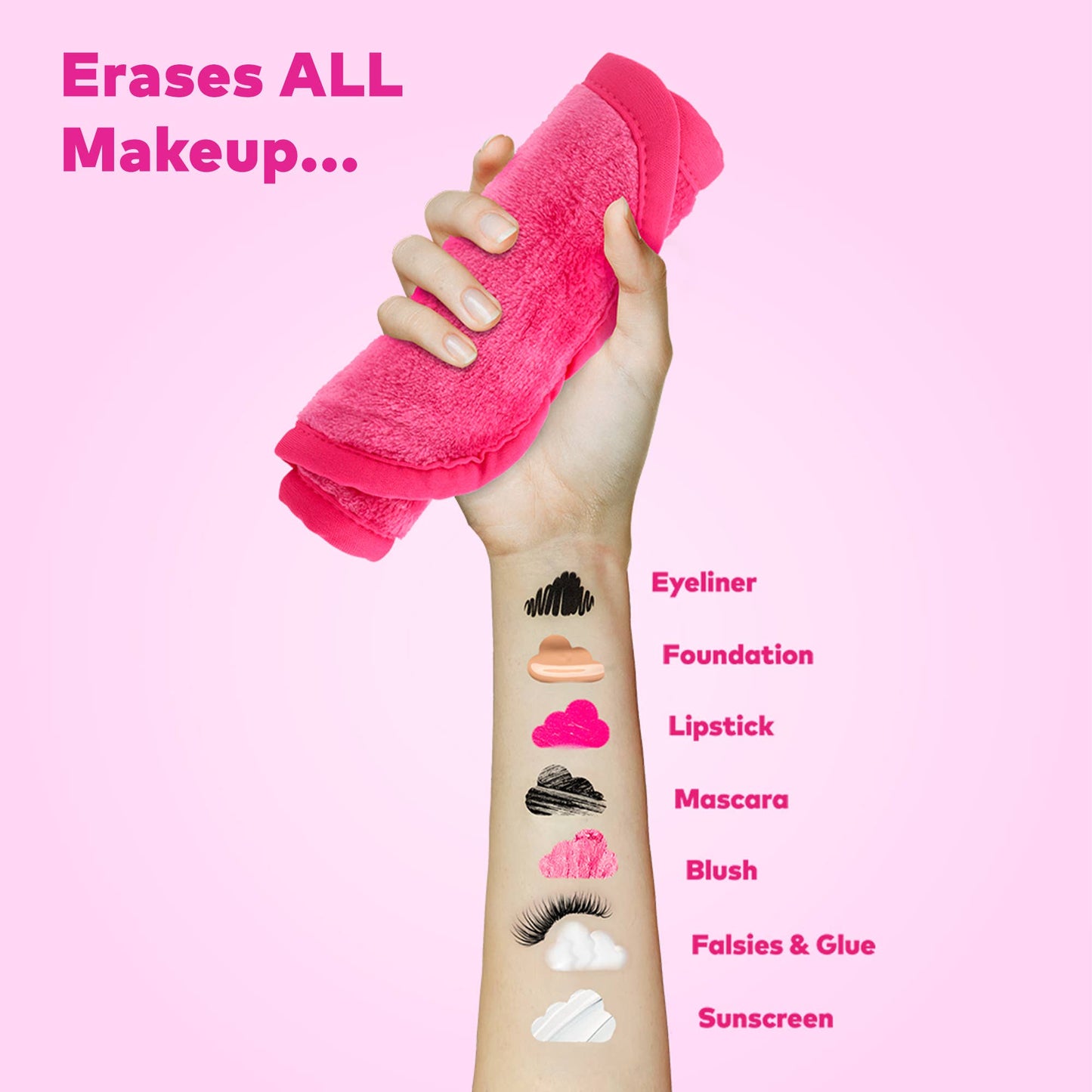 Original Pink MakeUp Eraser PRO - BAY WINDOW