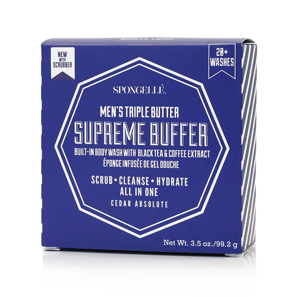 Men's Body Buffer with Black Scrubber - BAY WINDOW