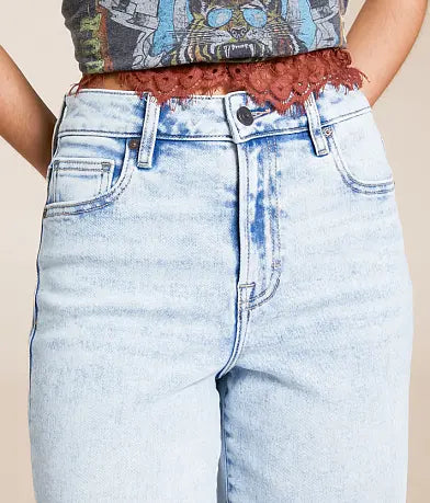 33" Inseam High Rise Nori Super Wide Leg Jean - BAY WINDOW