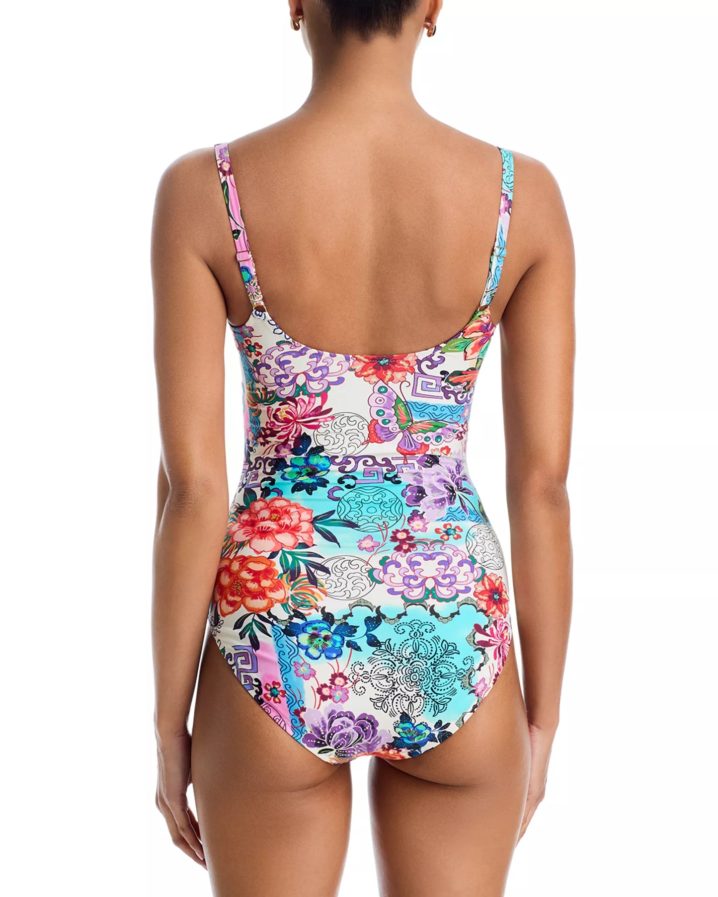 Tie Ruched One Piece - Roseum