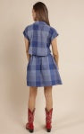 Voyage Cotton Check Shirt Mini Dress - Blue Multi - BAY WINDOW