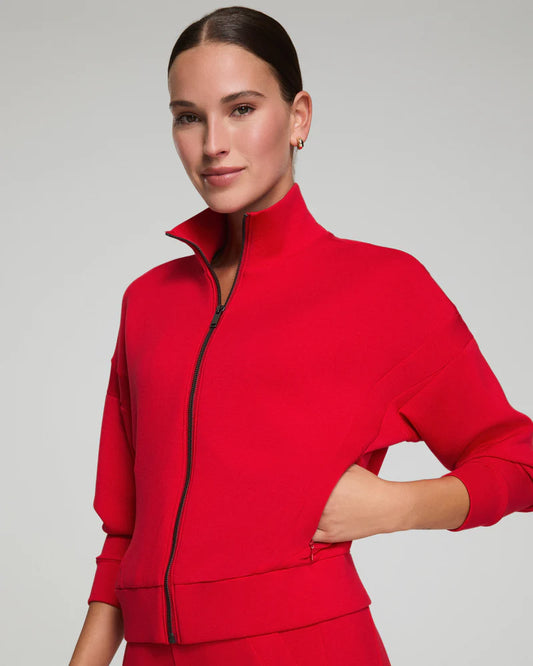 Spanx Airessentials Track Jacket - Spanx Red - BAY WINDOW