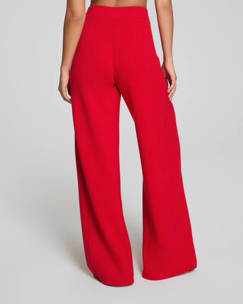 Spanx Airessentials Wide Leg Track Pant - Spanx Red - BAY WINDOW