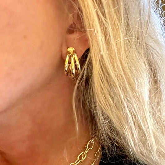 Small Triple Claire Hoops - BAY WINDOW