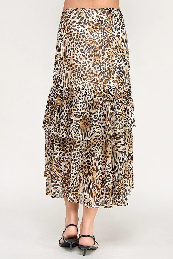 Animal Print Maxi Skirt - BAY WINDOW