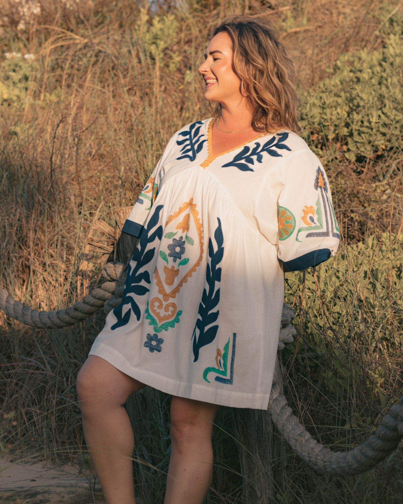 Naomi Dress - Egret