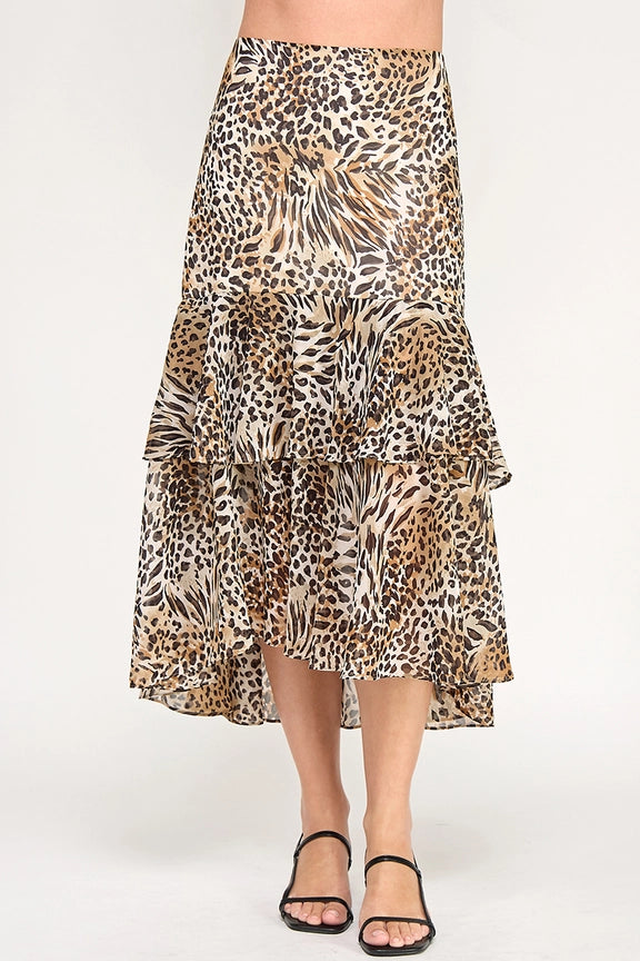 Animal Print Maxi Skirt - BAY WINDOW