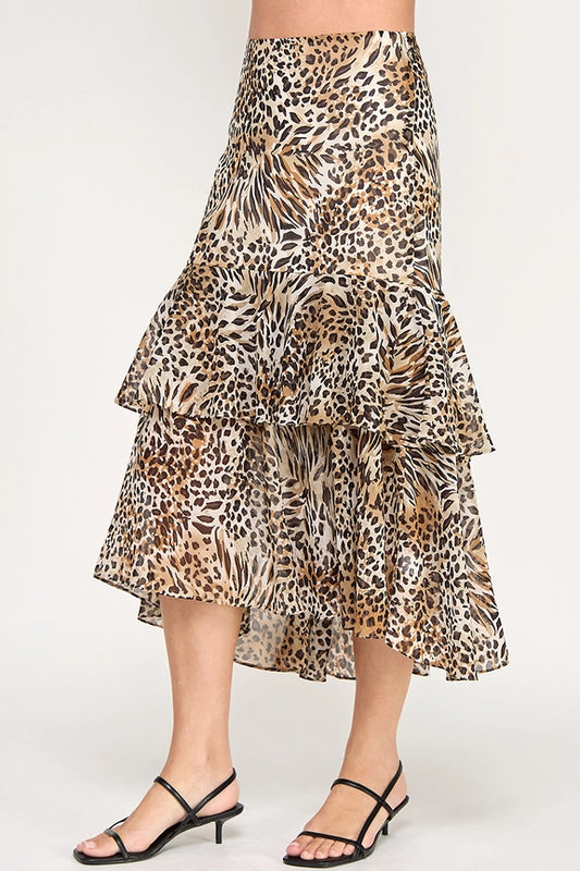 Animal Print Maxi Skirt - BAY WINDOW