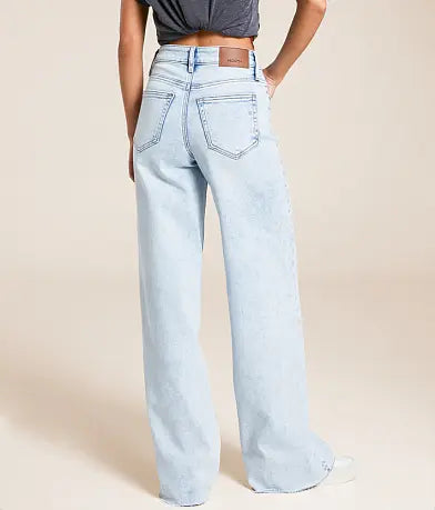 33" Inseam High Rise Nori Super Wide Leg Jean - BAY WINDOW