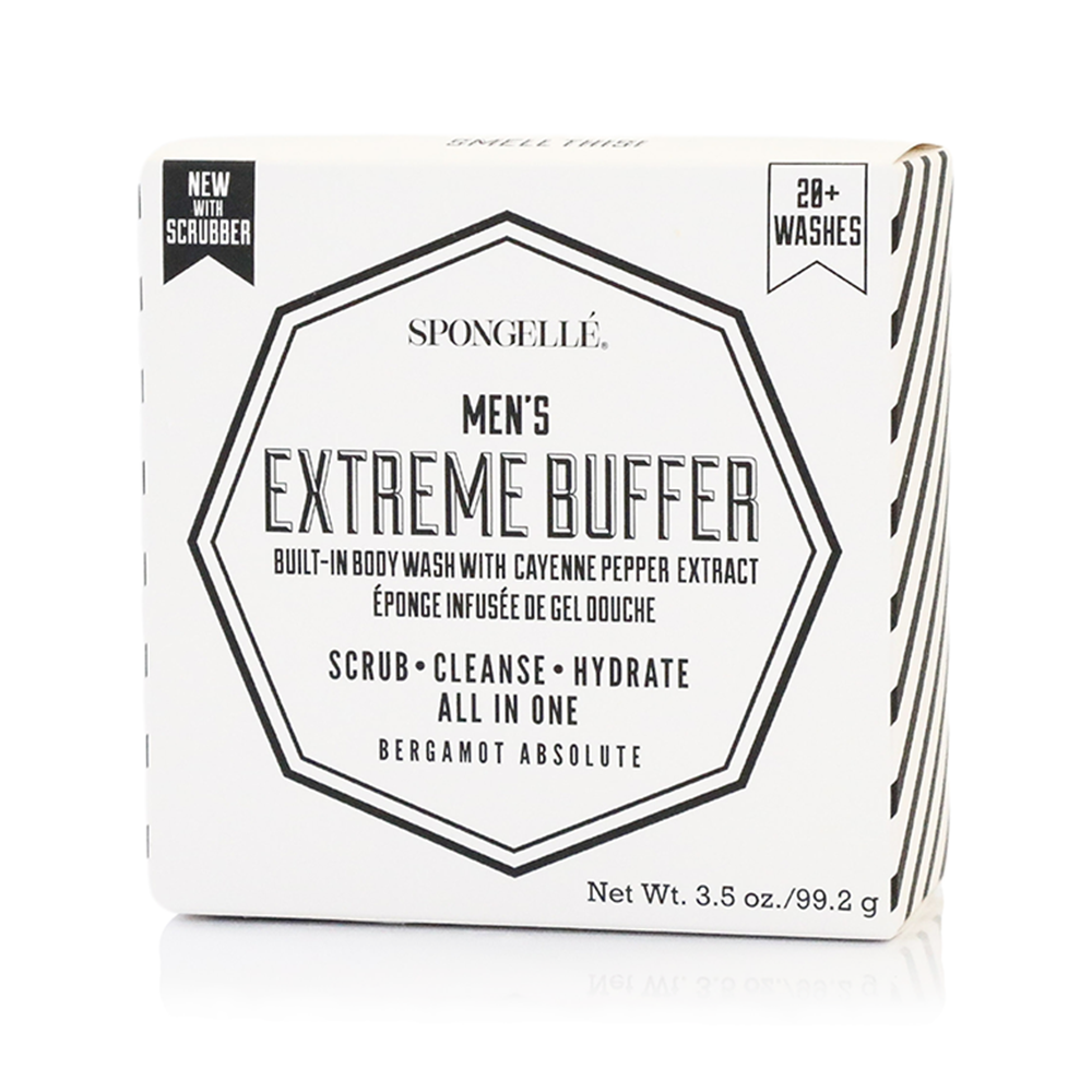 Men's Body Buffer with Black Scrubber - BAY WINDOW