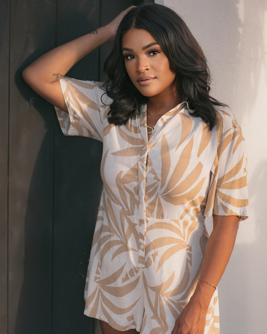 Marcel Vacanes Romper - Santal - BAY WINDOW
