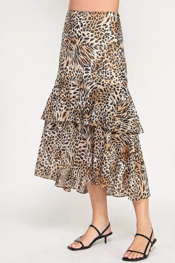 Animal Print Maxi Skirt - BAY WINDOW
