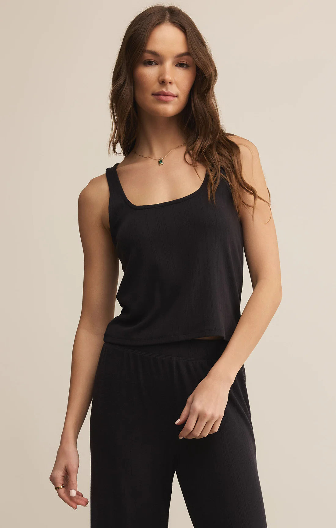 Starry Eyed Tank - Black Sand - BAY WINDOW