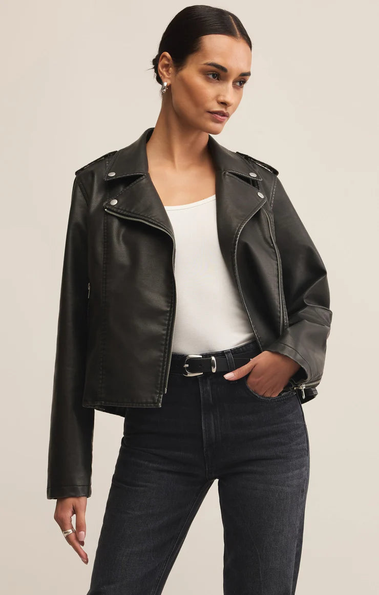 Alchemy Moto Jacket - Black - BAY WINDOW