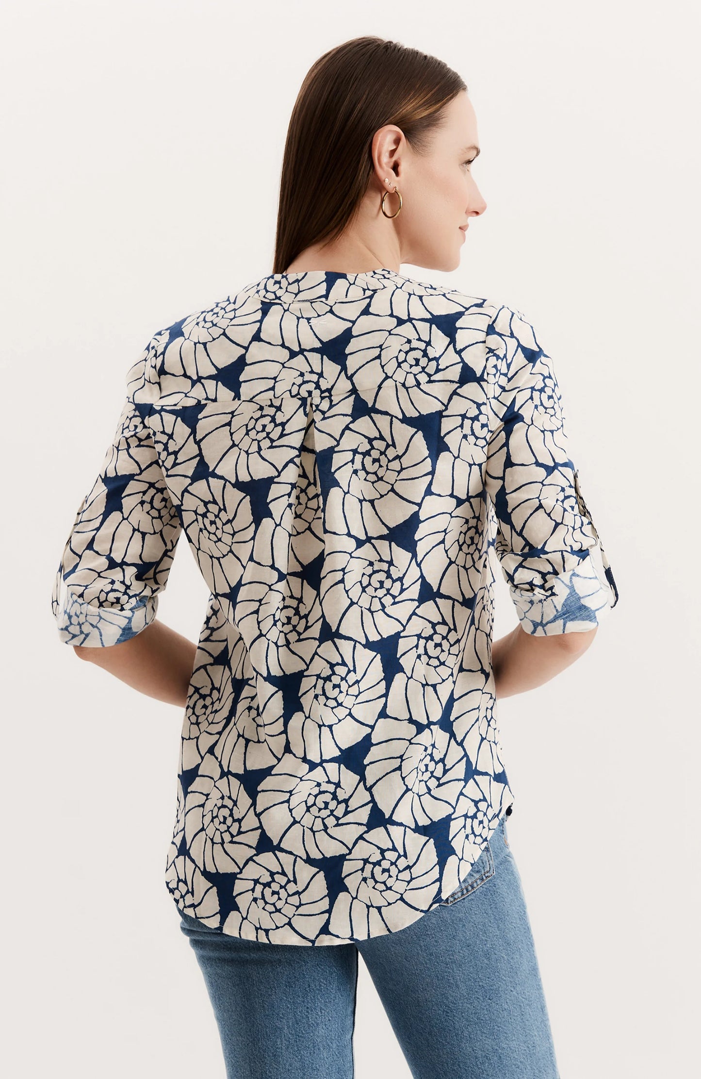 Anna Shirt - Bellweather Blue - BAY WINDOW