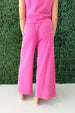 Scout Jersey Crop Flare Pant - Island Pink