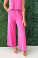 Scout Jersey Crop Flare Pant - Island Pink