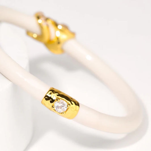 Fauna Elephant All Weather Bangle (AWB) - Ivory - BAY WINDOW