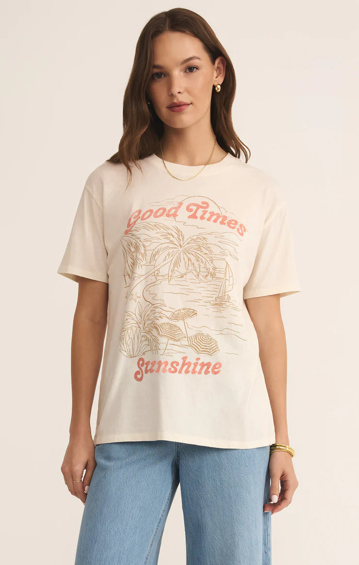 Apres Sea Boyfriend Tee - Sea Salt - BAY WINDOW