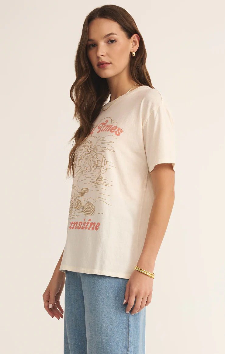 Apres Sea Boyfriend Tee - Sea Salt - BAY WINDOW