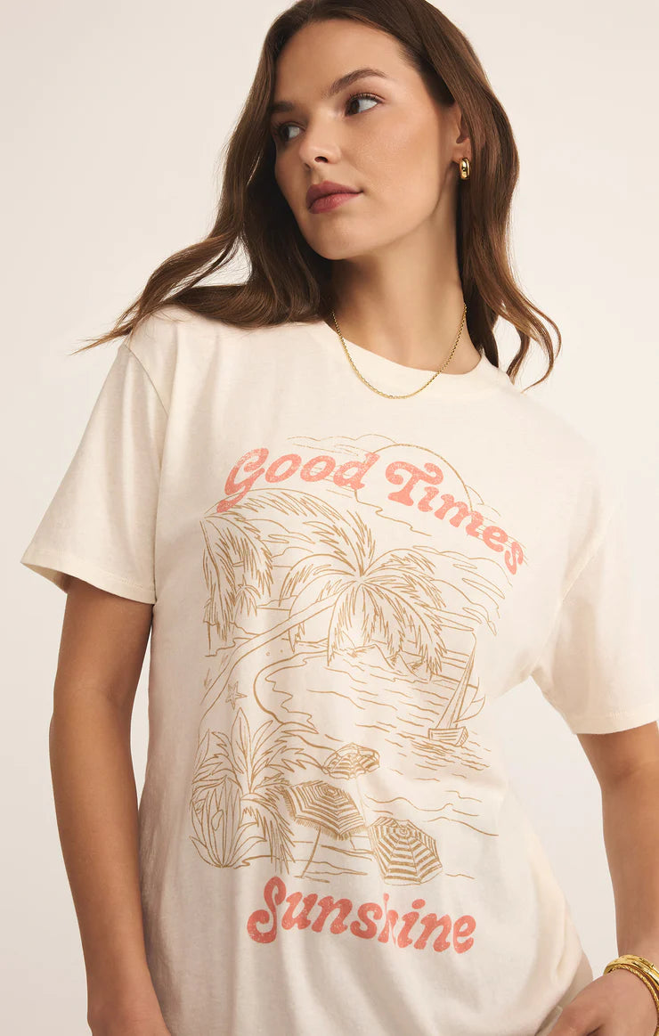Apres Sea Boyfriend Tee - Sea Salt - BAY WINDOW