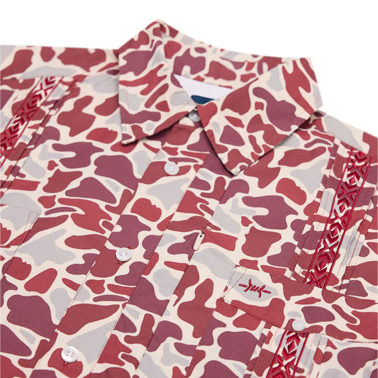 Guayabera Libre - Maroon Camo - BAY WINDOW