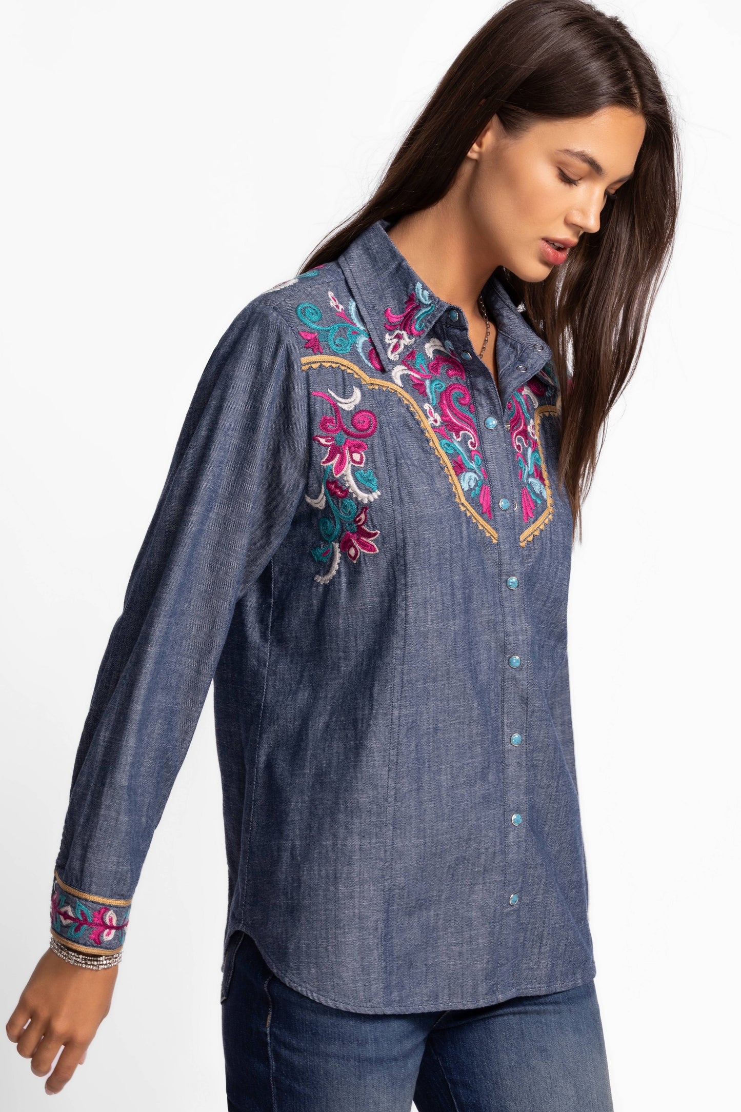 Western Seamed Yoke Shirt - Deidre