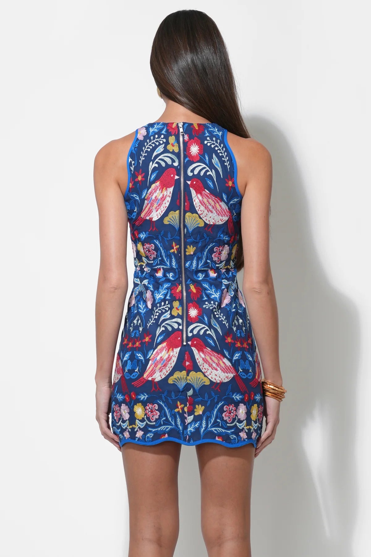 Jayz Strappy Dress with Cutouts - Blue Multi - BAY WINDOW