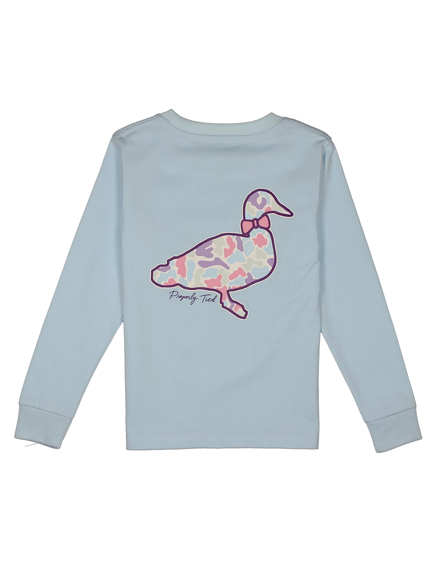 Girls Cotton Candy Camo Logo LS