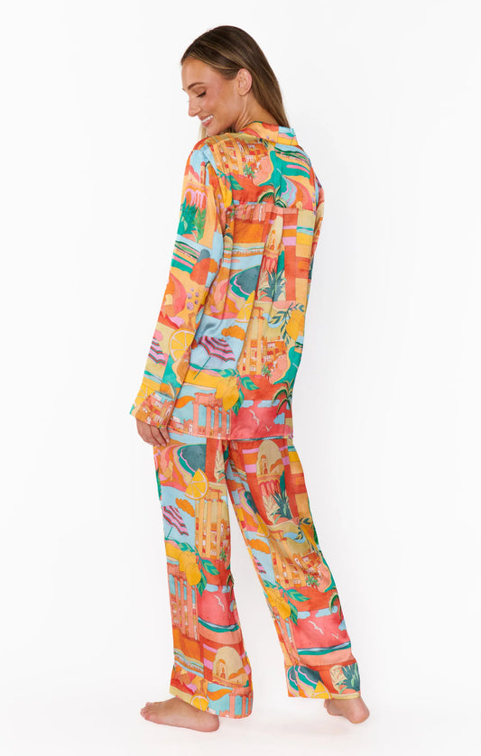 Early Night PJ Collection- Postcards from Italia - BAY WINDOW