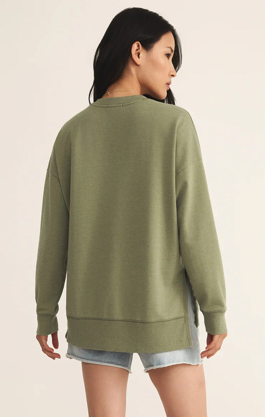 Modern V-Neck Weekender - Avocado - BAY WINDOW