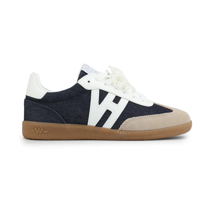 Nadia 2 - Dark Denim/Taupe/White