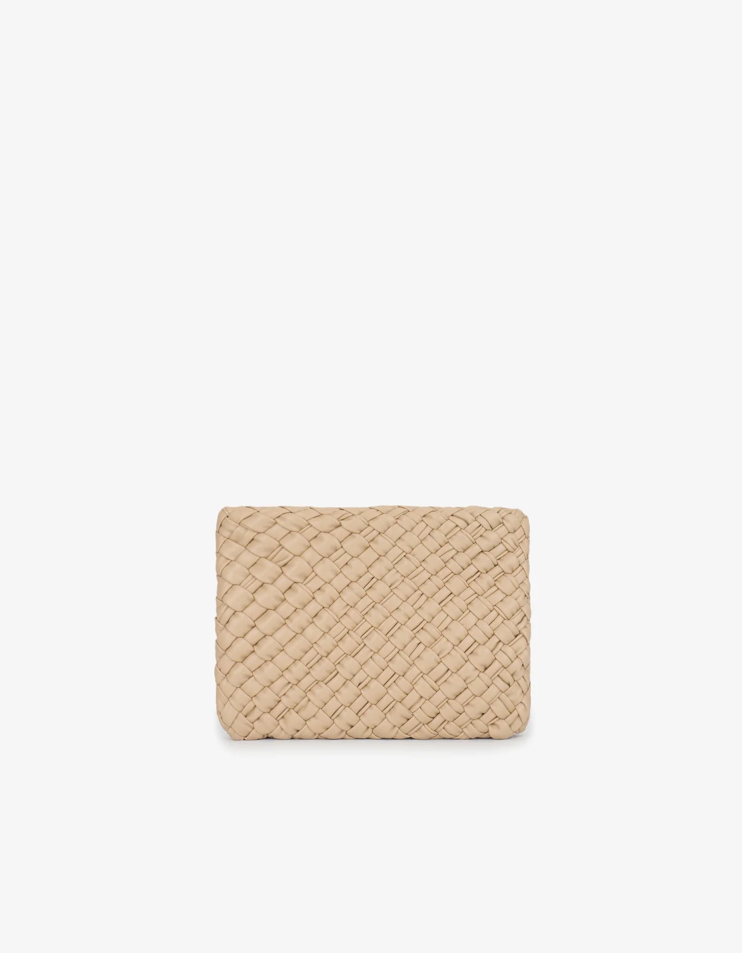 Nieves Woven Clutch - Light Tan - BAY WINDOW