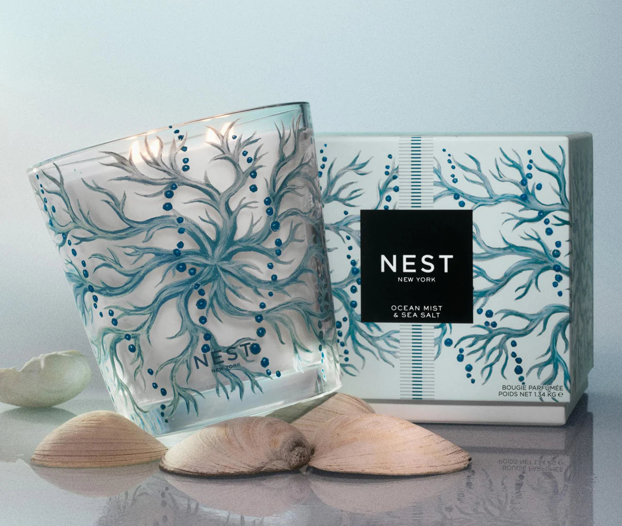 Ocean Mist & Sea Salt Luxury 4-Wick Candle - BAY WINDOW