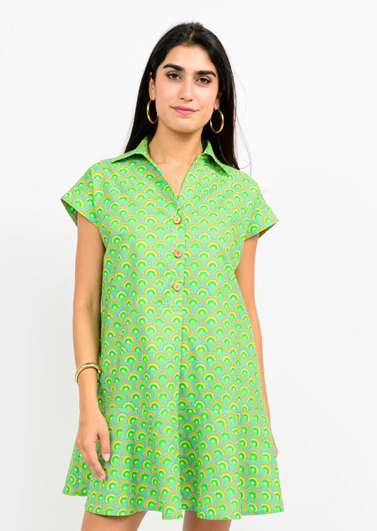 Over the Rainbow Dress - Lime - BAY WINDOW