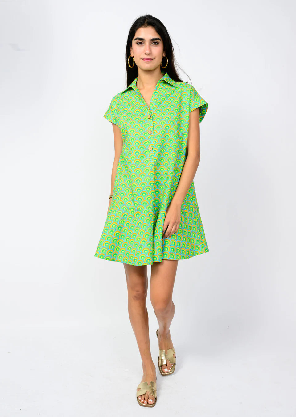 Over the Rainbow Dress - Lime