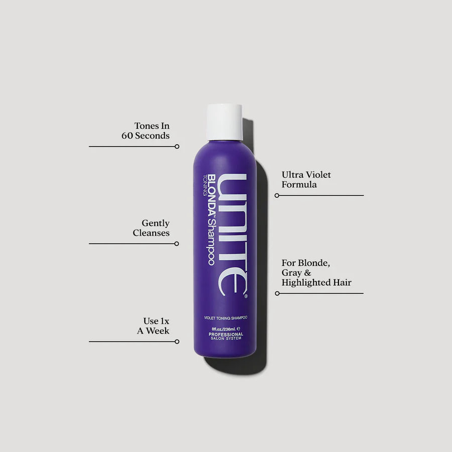 Unite Blonda Toning Shampoo 8 oz. - BAY WINDOW