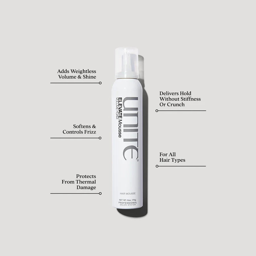 Unite Elevate Mousse 6 oz. - BAY WINDOW