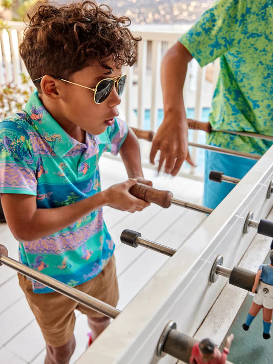 The Lil Neptune's Weekend Wear (Toddler Performance Polo) - BAY WINDOW