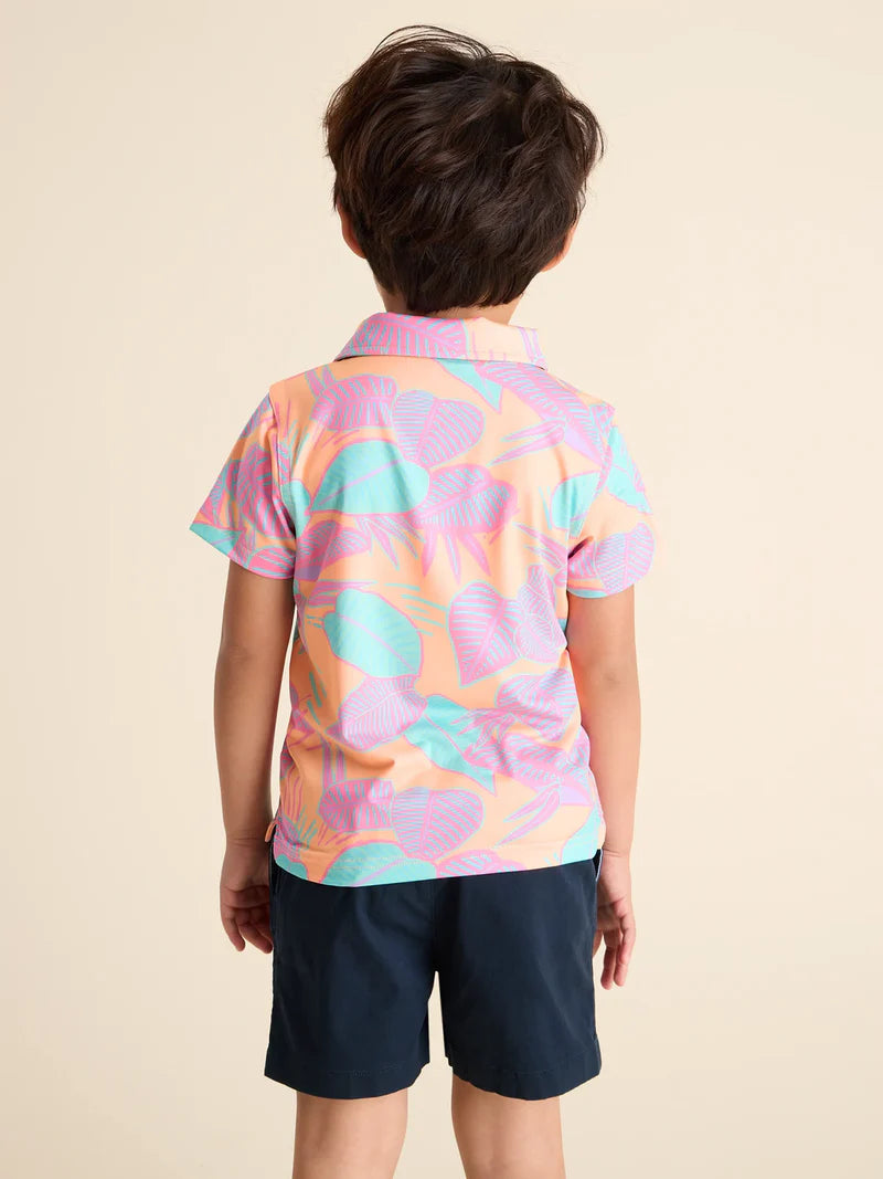 The Lil Posh Palms (Toddler Performance Polo)