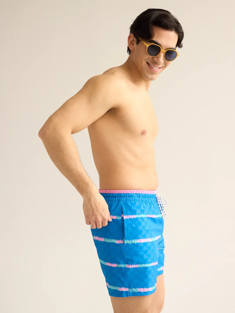 The Playing Hookies 5.5" (Embossed Classic Swim Trunk)