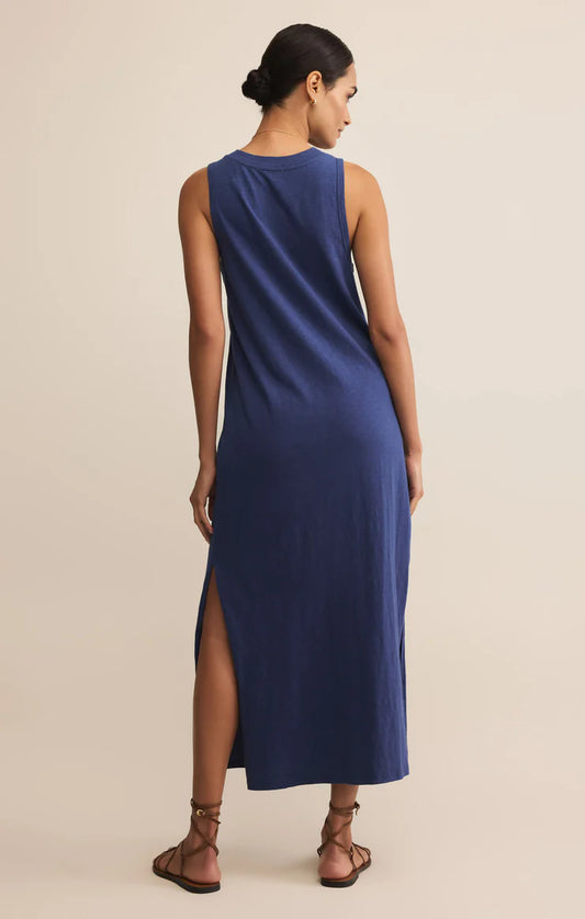 Palisades Midi Dress - Yacht Blue - BAY WINDOW
