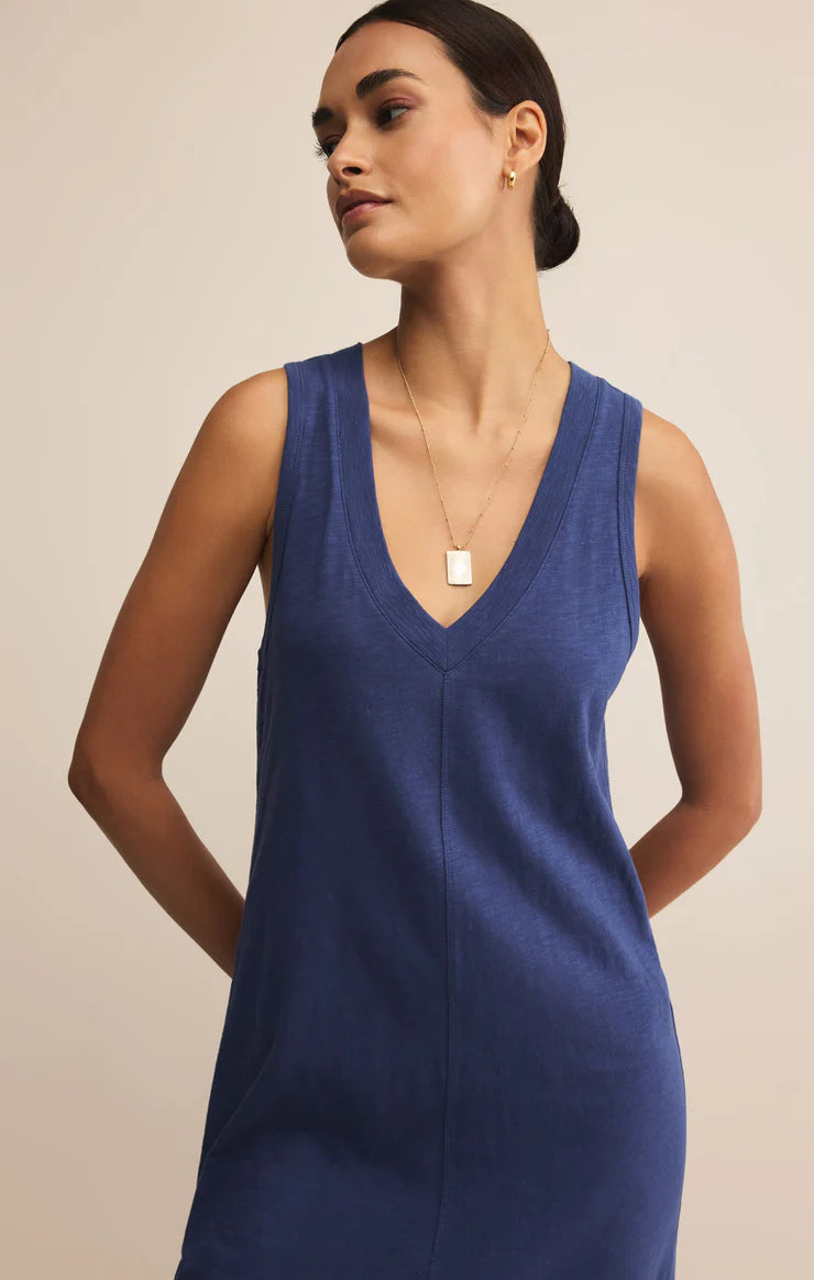 Palisades Midi Dress - Yacht Blue - BAY WINDOW