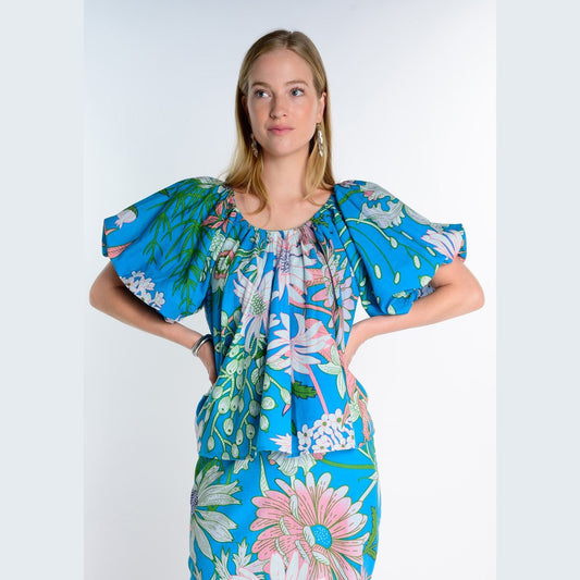 Poolside Top - Blue - BAY WINDOW