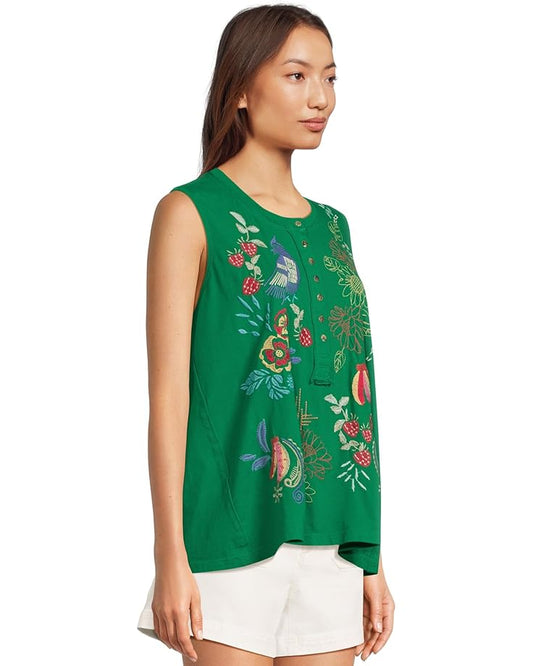 Raw Detail Henley Tank - Cora - BAY WINDOW