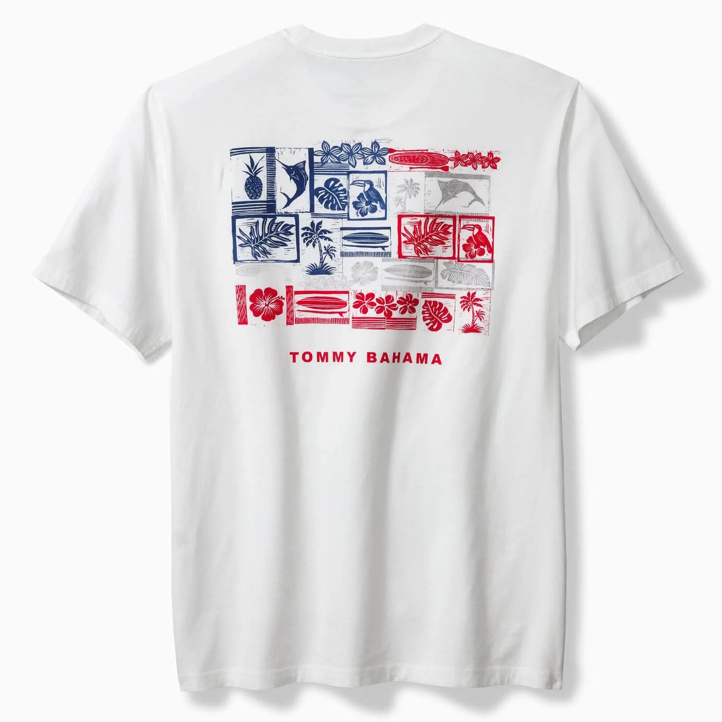 American Boardblock Tee - White - BAY WINDOW