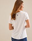 Indigo Palms Lux Tee - White - BAY WINDOW