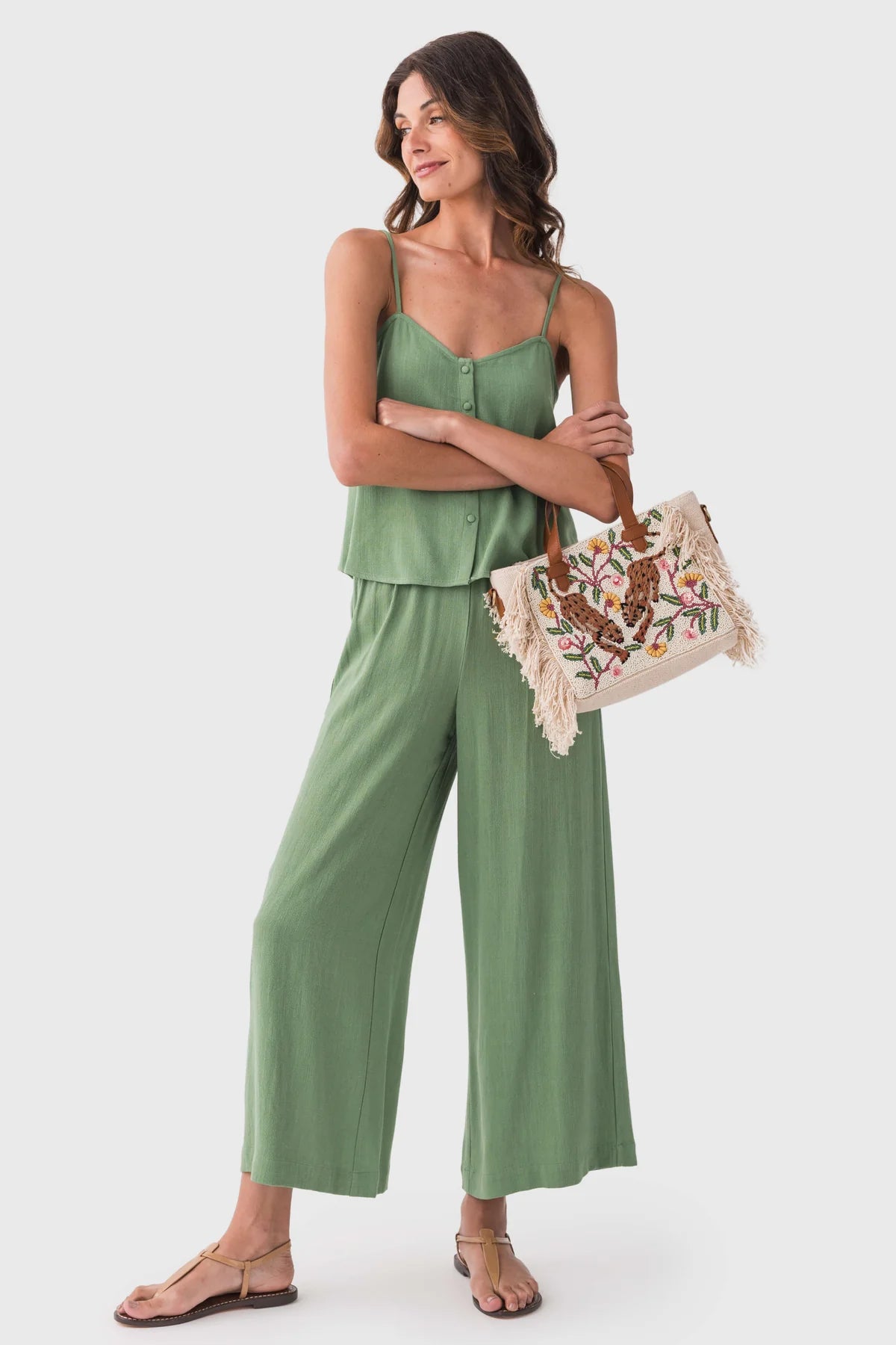 Scout Linen Rayon Pant - Lawn - BAY WINDOW