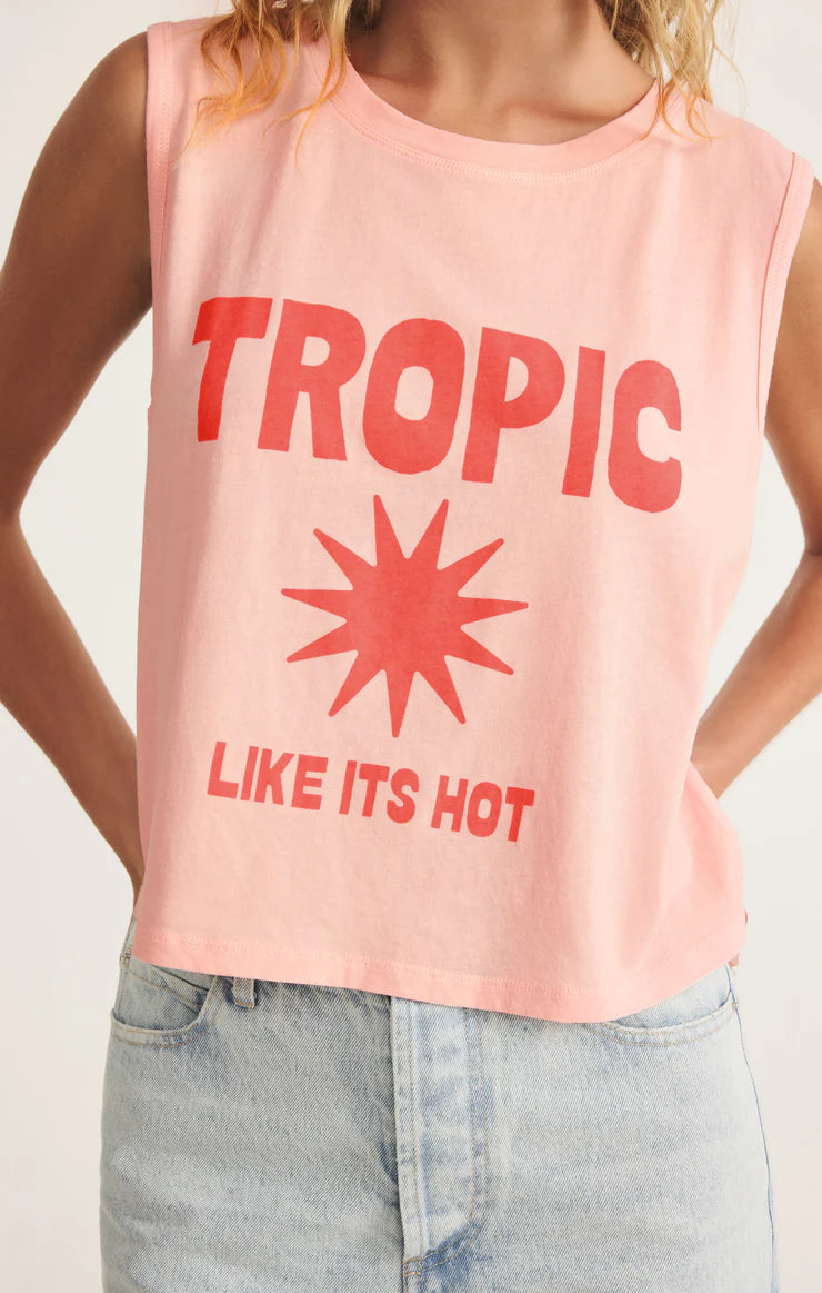 Tropic La Mer Tank - Cheeky Pink