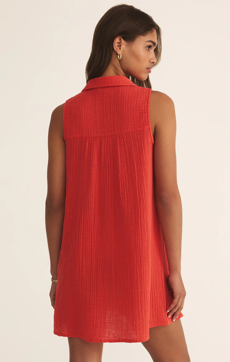 New Light Mini Dress - Cabana Red - BAY WINDOW